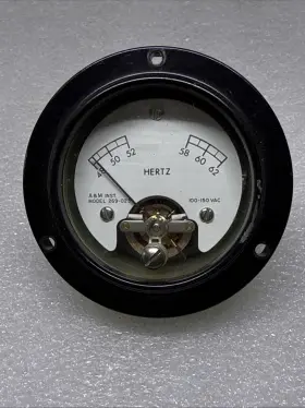 269-023 A&m Instrument Inc Ac Panel Frequency Meter 48-52hz 58-62hz 100-150vac