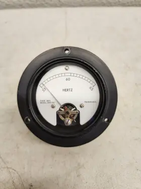 369-012 A & M Instruments And Ac Panel Frequency Meter 55-65hz