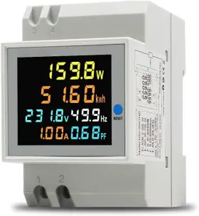 N52-2068 Aili Single Phase Energy Meter Din Rail Electricity Usage Test Ac 300v 100a
