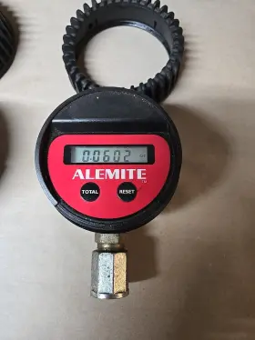 3631 Alemite Panel Meter Model Lot Of 2 #2