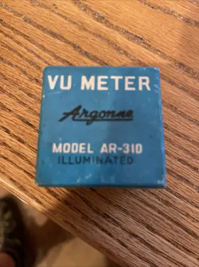 Ar-310 Argonne Vintage Model Vu Meter In Original Box