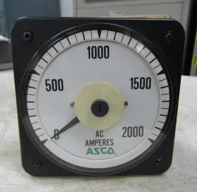 491942-014 Asco Byram Bls-77 0/2000 Ac Amperes Panel Meter 5 Aac