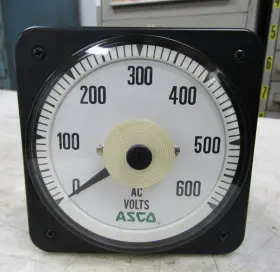 491942-027 Asco Byram Bls-77 0/600 Ac Volts Panel Meter 150 Vac