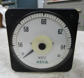 491942-077 Asco Byram Bls-77 55/65 Hertz Panel Meter 120 Vac