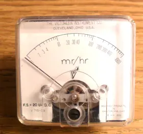 V715-38 Assembly Products Inc Mr/hr Panel Meter - Victoreen Instrument