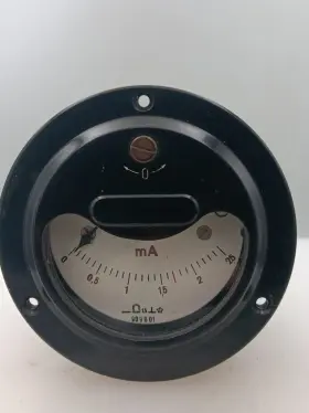 909b01 Atea Rare 3 Inch Belgium 0-25 Milliamperes Vintage Panel Meter M98