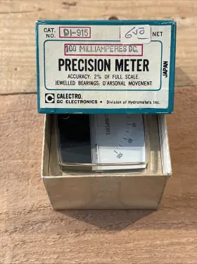 D1-915 Calectro D -915 New Vintage Gc Callectro Precision Panel Meter No. 0-100 Dc Milliamps