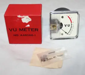 A46d68-1 Calrad Rare Vintage Vertical Vu Meter Model Number
