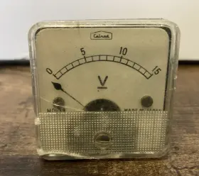 Cmo-38-1 Calrad Dc Volts Panel Meter 0-30v 1 3/4 Inch X Free Ship