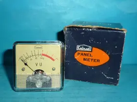 20-0-3 Calrad Cv0-38 Vu Meter Model Nos -20-0-3 Scale 1 3/4 X 3/4in