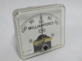 96-7723-0150 Ch Dc Milliamperes Panel Meter Model 0261 Analog 0-100 Ma