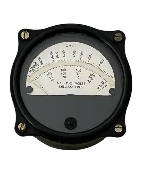 102341 Charles Engelhard Vtg Model 301 Type Hic Panel Meter Ac/dc Volts Dc Ma Ohms Military