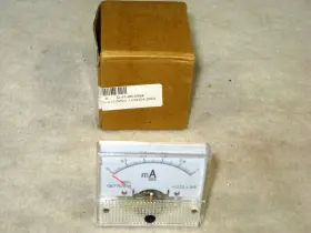 85c1 Chfj Dc 0-1 Ma Rectangular Analog Panel Meter Class 2.5 New Tested #2