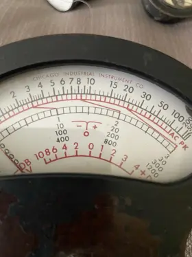 677-22 Chicago Industrial Equipment Volt/ Ohms Meter