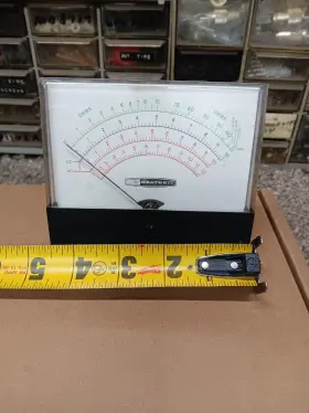 200ua Commercial Trades Vintage Heathkit Panel Volt Meter #3