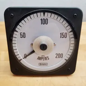007-05aa-eyrl Crompton Ansi Switchboard Meter Es. 0-50 Millivolts Dc - Used