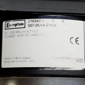 007-05aa-eyrx Crompton Ansi Switchboard Meter Es 0/50 Millivolts Dc - Used #2