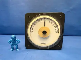 077-05c2-214529 Crompton Tyco Ammeter 4.5 Inch -35/0/ 35 Milliamp Range 077 Series
