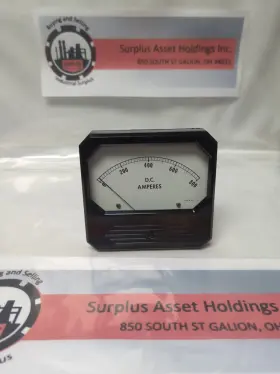 7430619 Crompton Panel Meter 0-800 D-c Amperes Pre-owned