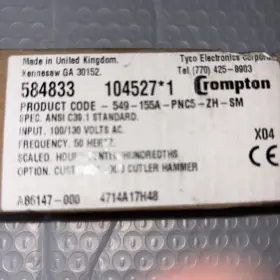 A86146 Crompton Panel Meter Hour 100-130vac New