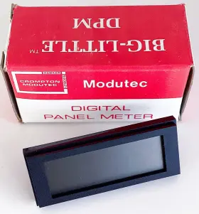 Bl-100301 Crompton Modutec Digital Panel Meter Dc Voltage - Big-little Dpm Lcd