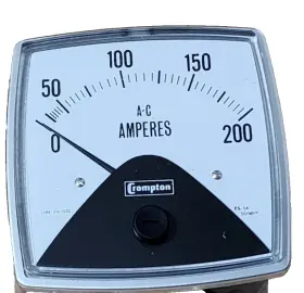 Crpm16130 Crompton A-c Meter Scale 0-200a Range 5a