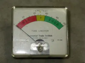 Tc-20 Cti Tc-10 Tube Tester Panel Meter Fits Tested Working Smooth Repeatable