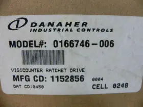 0166746-006 Danaher 0166746006 Visicounter Ratchet Drive Knob Reset Totalize #3