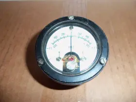 113-1420 Dc Triolab 2 Inch Round Panel Meter Zero-center Sealed Ruggedized