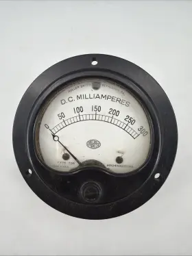 1252 Dc Vintage Roller-smith Milliammeter 300 Ma Panel Meter