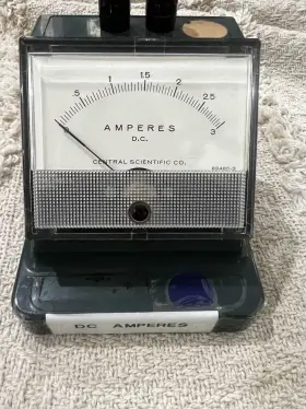 82480-2 Dc Central Scientific Ammeter 3a Weston 2931-r Vintage Lab Meter