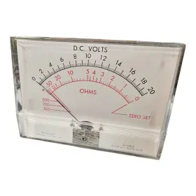 Sk525-1160e Dc Simson Panel Meter Volts 0-20v Ohms 0-500 Multimeter Mercer Sk525-1160e Dc Simson Panel Meter Volts 0-20v Ohms 0-500 Multimeter Mercer