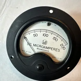 S-310 Dejur Model Ac Microamperes Panel Meter O - 200 3 1/2 Inch . #5 #2