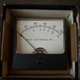 1227t Delta Electronics Inc. Panel Meter D.c. Microamps Analog Gauge