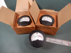 202r Dixon Vu Meters Qty 2 Nos And One More For Parts Only Missing Pointer