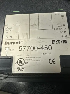 57700-450 Durant Eaton Corporation Meter Panel Mount Temperature 9-30vdc
