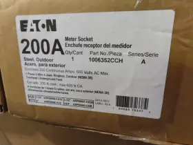 1006352cch Eaton 100635zcch Meter Socket Bypass 200 Amp 600 Volt 1ph3w 4 Term -mb435-new