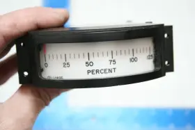 1147 Eicher Richards Model Fs 1 Ma Dc Percent Meter Gauge #2 1147 Eicher Richards Model Fs 1 Ma Dc Percent Meter Gauge #2
