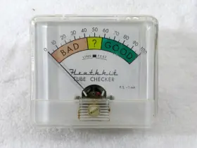 It-3117 Eico It-17 It-21 Heathkit Tube Tester Panel Meter Fits Tc-3 Tested Working