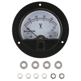 65c5 Electric 445057190190 Dc 50v Round Voltmeter Voltage Meter Gauge Analog Panel Class 2.5 Ce #2 65c5 Electric 445057190190 Dc 50v Round Voltmeter Voltage Meter Gauge Analog Panel Class 2.5 Ce #2