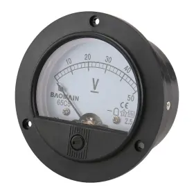 65c5 Electric 445057190190 Dc 50v Round Voltmeter Voltage Meter Gauge Analog Panel Class 2.5 Ce #3 65c5 Electric 445057190190 Dc 50v Round Voltmeter Voltage Meter Gauge Analog Panel Class 2.5 Ce #3