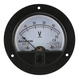 65c5 Electric 445057190190 Dc 50v Round Voltmeter Voltage Meter Gauge Analog Panel Class 2.5 Ce 65c5 Electric 445057190190 Dc 50v Round Voltmeter Voltage Meter Gauge Analog Panel Class 2.5 Ce