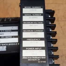 3daa5-3e-m55 Electro Industies Dsp3-d 3-phase Amp And Demand Monitor 24/48 Vdc #3