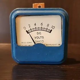Rf2c-2240 Emico 2668945 Dc Volts Panel Meter - To 10 Electro-mech Instrument