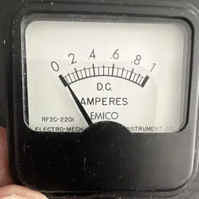 Rf2c-220i Emico Panel Meter Dc Amperes Model Mpn