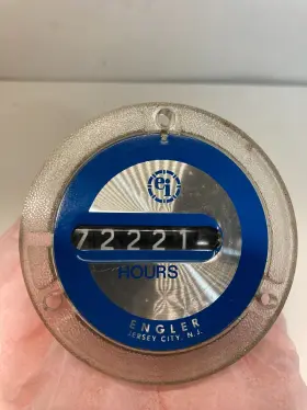 44-9927 Engler Hour Meter Vintage 2350 Series Motor 250vac 60hz 3w