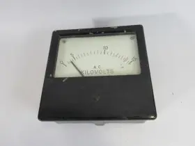 0-15ac English Electric 6-1/2x4-1/4 Inch Vintage Panel Meter Kilovolts Used