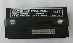 300555 Fairchild Panel Meter Model 5v Dc Powered 2v F.s. Range T5