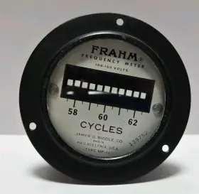 Mf-11 Frahm Vintage Frequency Meter Type Untested James J Middle Co