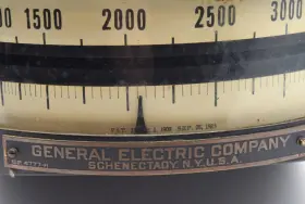 4777-b Ge General Electric 1915 Thomas Volt Meter Steampunk Gauge #4777-b #3